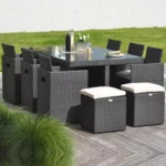Eingebaute Gartenmöbel für 10 Personen
