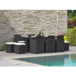 Eingebaute Gartenmöbel für 10 Personen – Bild 4